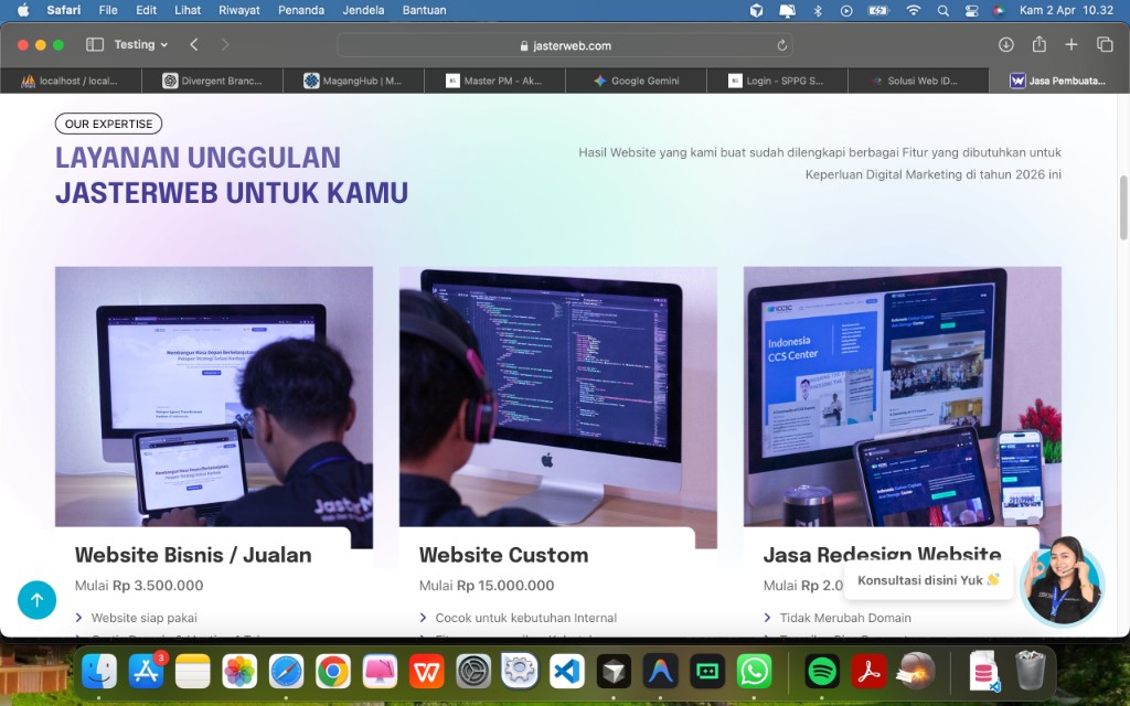 Screenshot Nusa Clinic Profile